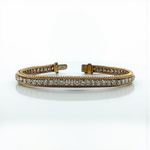 Vintage Retro 5CTW Diamond Tennis Bracelet