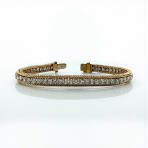 Vintage Retro 5CTW Diamond Tennis Bracelet