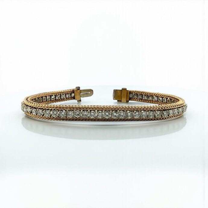 Vintage Retro 5CTW Diamond Tennis Bracelet