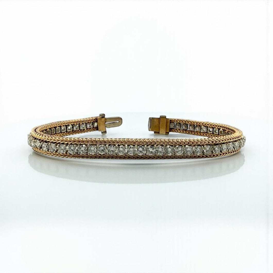 Vintage Retro 5CTW Diamond Tennis Bracelet