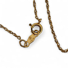 Vintage Opal Cross Pendant & Chain Necklace 14K Rose Gold