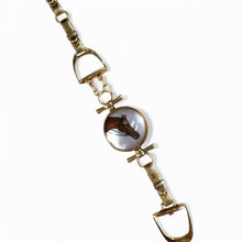 Vintage Equestrian Essex Crystal 14K Yellow Gold Necklace