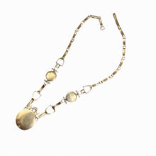 Vintage Equestrian Essex Crystal 14K Yellow Gold Necklace