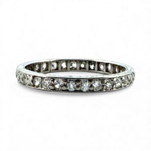 Vintage Platinum Diamond Eternity Band Size 6.5