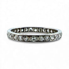 Vintage Platinum Diamond Eternity Band Size 6.5