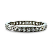 Vintage Platinum Diamond Eternity Band Size 6.5