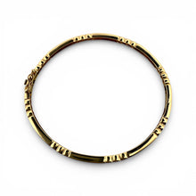 Vintage Dainty Gold Diamond Bangle Bracelet 14K Yellow Gold
