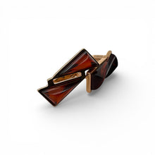 Vintage Sugarloaf Garnet Gemstone Earrings 14K Yellow Gold