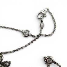 14K White Gold Diamond By The Yard Necklace 1.0 Carats