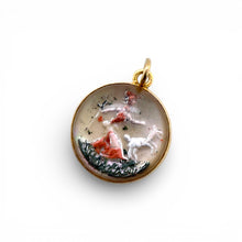 Vintage Essex Crystal Pendant 14K Yellow Gold