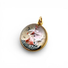 Vintage Essex Crystal Pendant 14K Yellow Gold