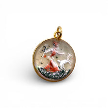 Vintage Essex Crystal Pendant 14K Yellow Gold