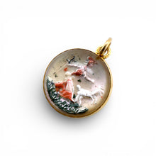 Vintage Essex Crystal Pendant 14K Yellow Gold