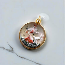 Vintage Essex Crystal Pendant 14K Yellow Gold