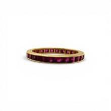 Ruby Eternity Band 14K Yellow Gold Size 6.5