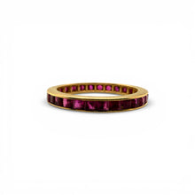 Ruby Eternity Band 14K Yellow Gold Size 6.5