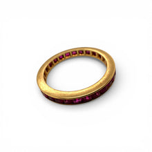 Ruby Eternity Band 14K Yellow Gold Size 6.5