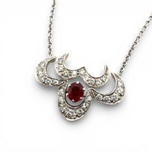 Vintage Ruby & Diamond Necklace