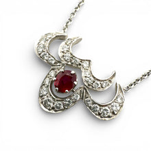 Vintage Ruby & Diamond Necklace