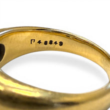 Antique Gypsy Set 3 Stone Old European Cut Diamond Ring 14K Yellow Gold