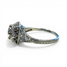 Vintage 0.66 Carat Platinum Diamond Engagement Ring