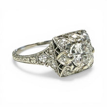 Vintage 0.66 Carat Platinum Diamond Engagement Ring