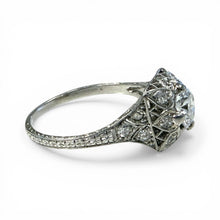 Vintage 0.66 Carat Platinum Diamond Engagement Ring