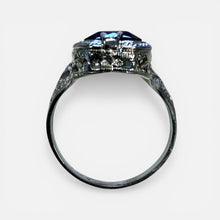 Vintage Art Deco Era Amethyst Ring 14K White Gold