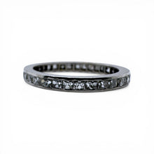Vintage Art Deco Era Platinum French Cut Diamond Eternity Band Size 6.25