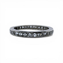 Vintage Art Deco Era Platinum French Cut Diamond Eternity Band Size 6.25