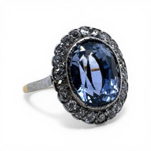 Vintage 4.60 Carat Ceylon Sapphire Ring GIA 18K Yellow Gold