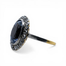 Vintage 4.60 Carat Ceylon Sapphire Ring GIA 18K Yellow Gold