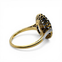 Vintage 4.60 Carat Ceylon Sapphire Ring GIA 18K Yellow Gold