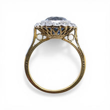 Vintage 4.60 Carat Ceylon Sapphire Ring GIA 18K Yellow Gold
