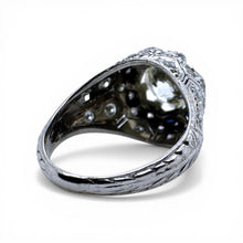 Vintage 2.13 Carat Old European Cut Platinum Diamond Engagement Ring GIA