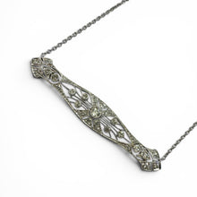 Vintage 1.3 Carat Diamond Brooch Conversion Necklace