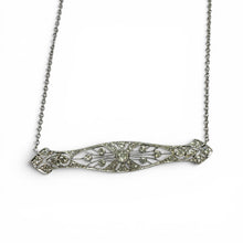 Vintage 1.3 Carat Diamond Brooch Conversion Necklace