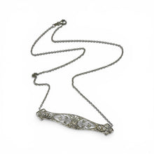Vintage 1.3 Carat Diamond Brooch Conversion Necklace