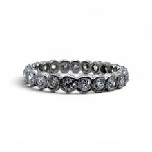 Vintage 1 Carat Old Mine Cut Diamond Eternity Band Size 6.25