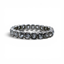 Vintage 1 Carat Old Mine Cut Diamond Eternity Band Size 6.25
