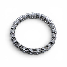 Vintage 1 Carat Old Mine Cut Diamond Eternity Band Size 6.25