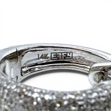 Effy Pave Style Diamond Huggie Earrings 14K White Gold