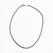 Clastic 4.5CTW Diamond Tennis Necklace 14K Yellow Gold