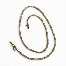 Clastic 4.5CTW Diamond Tennis Necklace 14K Yellow Gold
