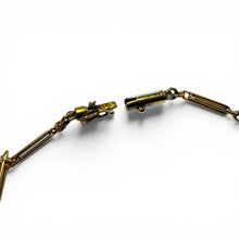Vintage Watch Chain Style Diamond Necklace 18K Yellow Gold