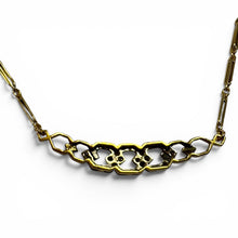 Vintage Watch Chain Style Diamond Necklace 18K Yellow Gold