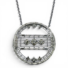 Vintage Art Deco Era Brooch Conversion Necklace