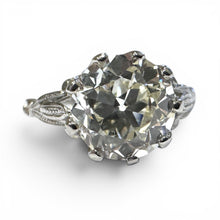 Vintage 2.28 Carat Old European Cut Diamond Engagement Ring