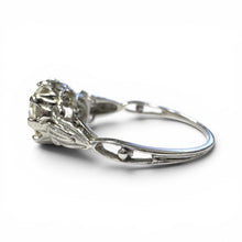 Vintage 2.28 Carat Old European Cut Diamond Engagement Ring