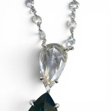 Lugano Emerald & Diamond Necklace 18K White Gold